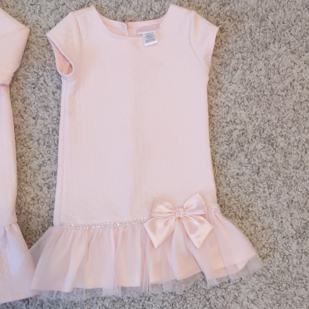 Toddler holiday dress and matching coat
